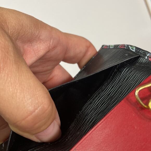 Authentic Prada Vitello Move Leather Heart Pattern Six Ring Tri-Fold Key Holder - Picture 6 of 10